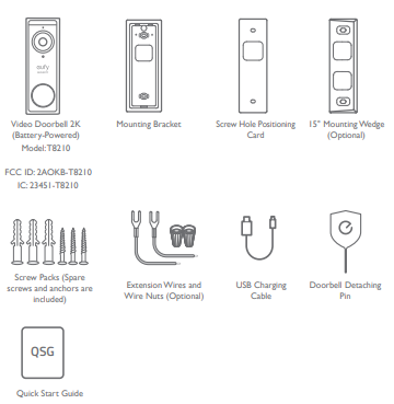 CaptureEufy Video Doorbell 2K- Battery -Powered-fig-1