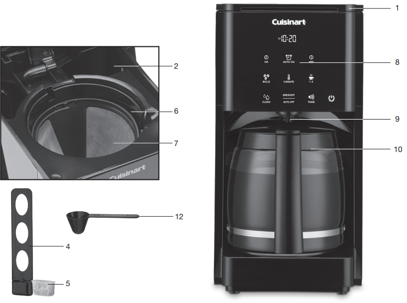 Cuisinart-DCC-T20-Touchscreen-Coffeemaker-fig 2