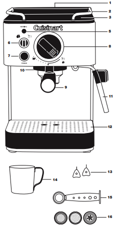 Cuisinart-EM-100-Espresso-Coffee-Maker-FIG1